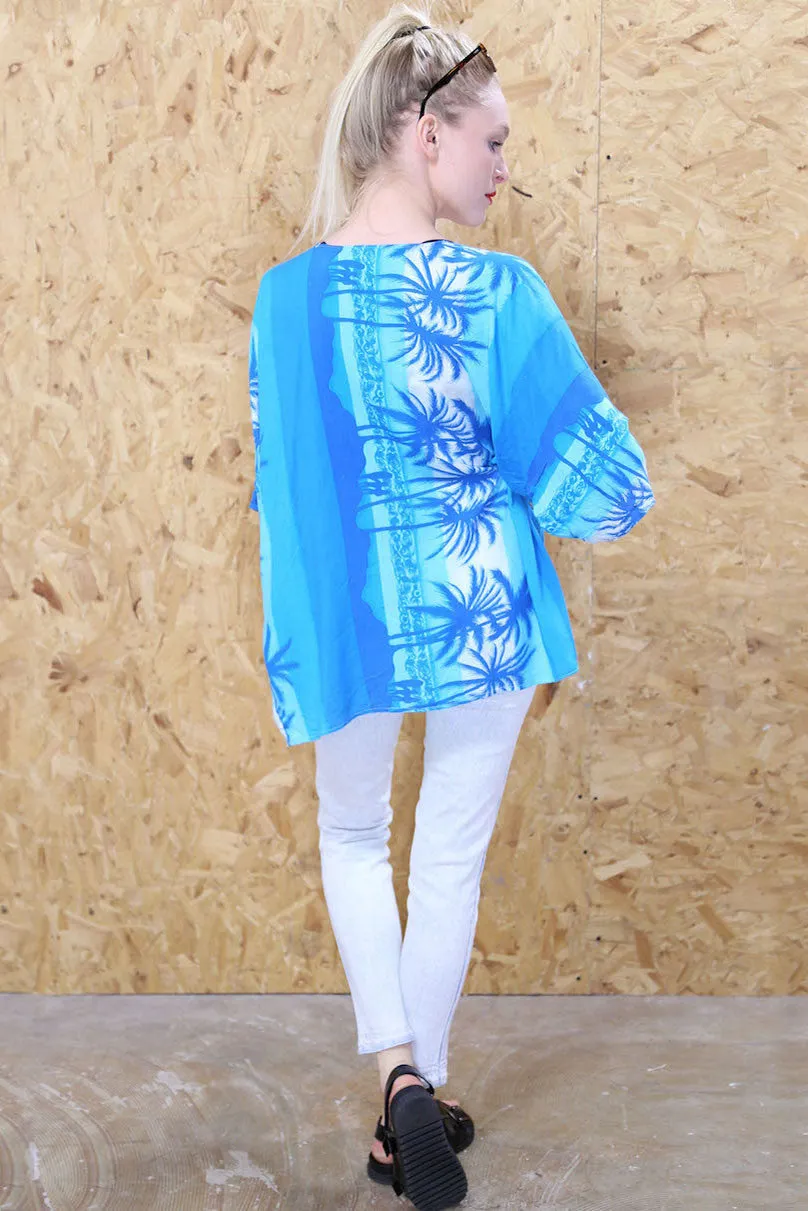 LOOT LABEL Hawaiian Print Kimono