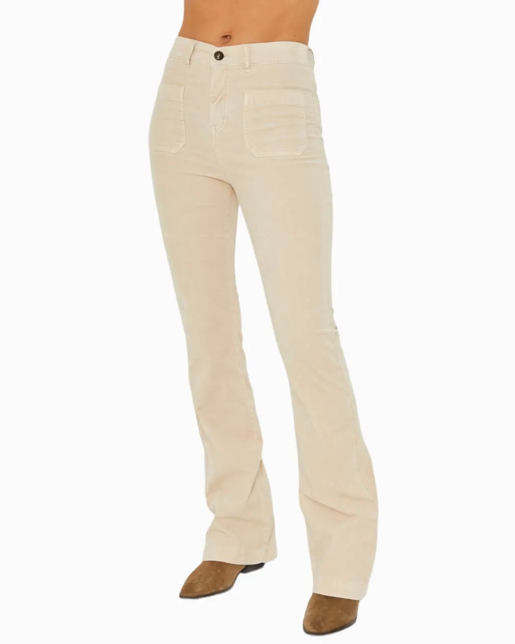 Luna Cord Trousers | Ecru