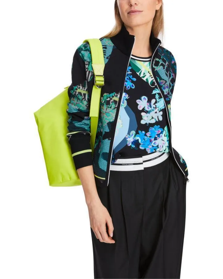 Marc Cain Abstract Print Front  Zip Jacket