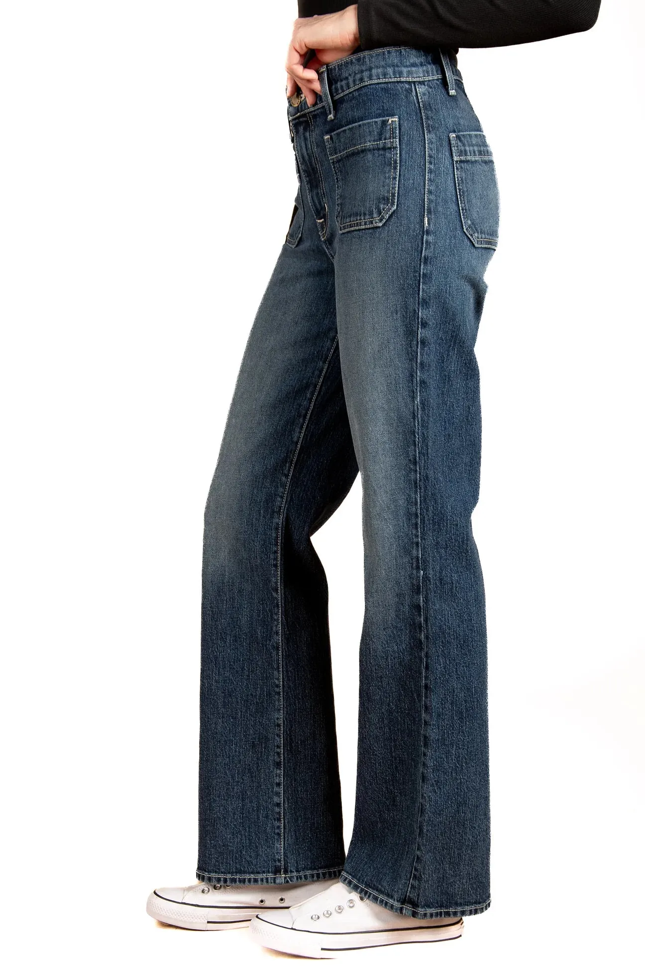 MARLEY WIDE LEG JEAN IN MOJAVE BLUE