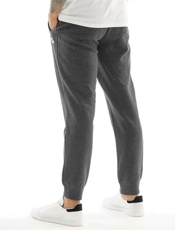 Marshaw Brush Back Fleece Joggers In Charcoal Marl - Tokyo Laundry