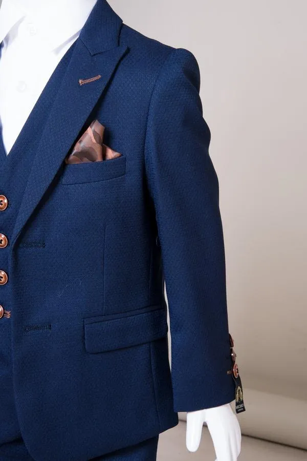 MAX - Childrens Royal Blue Three Piece Suit | Marc Darcy