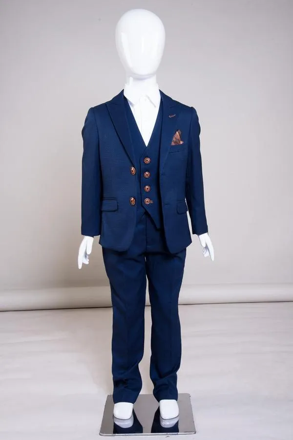 MAX - Childrens Royal Blue Three Piece Suit | Marc Darcy