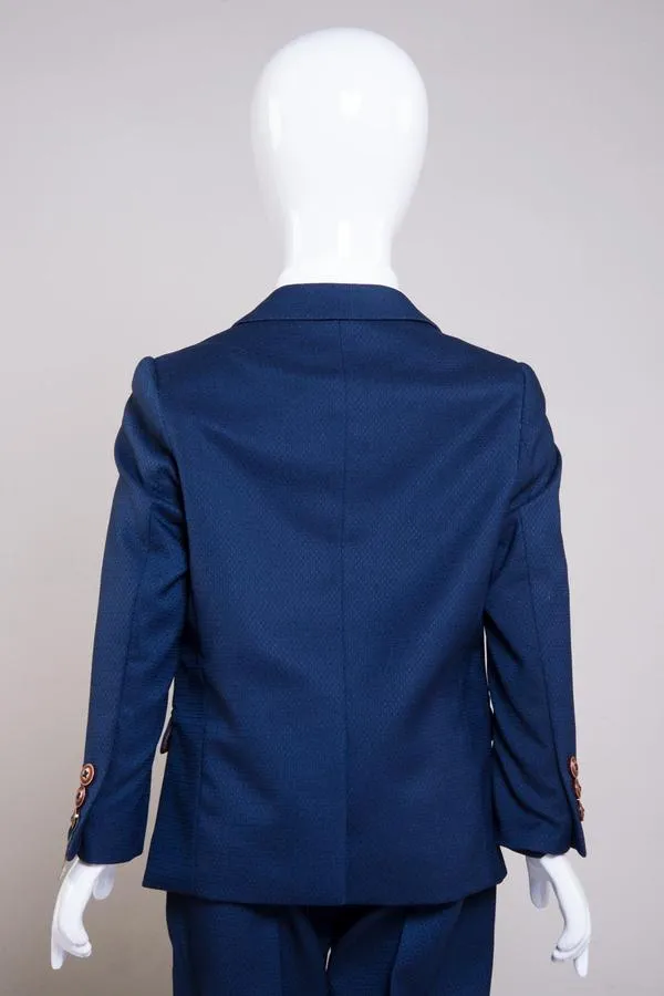 MAX - Childrens Royal Blue Three Piece Suit | Marc Darcy