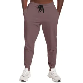 Medium Dark Pink Brown Joggers | Unisex | with PLUS sizes | Medium Dark Pale Pastel Pink Brown | C0M30Y15K60