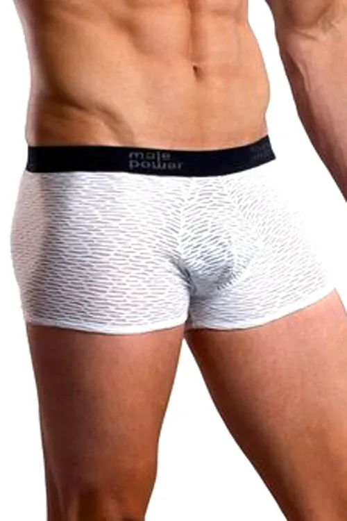 Mens Brazilian Artigo Trunk Short Underwear - White -Clearance