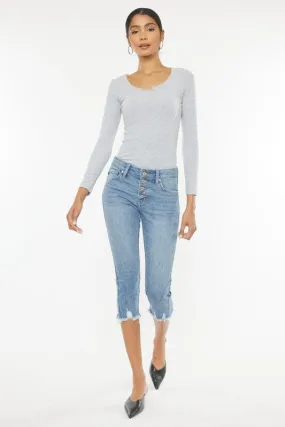 Mid Rise Capri Jeans - Kan Can USA