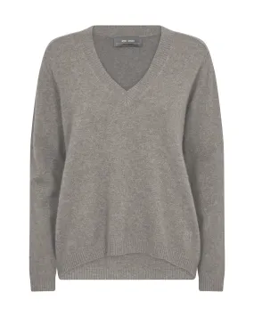 MMArlie Cashmere V-Neck Sharkskin