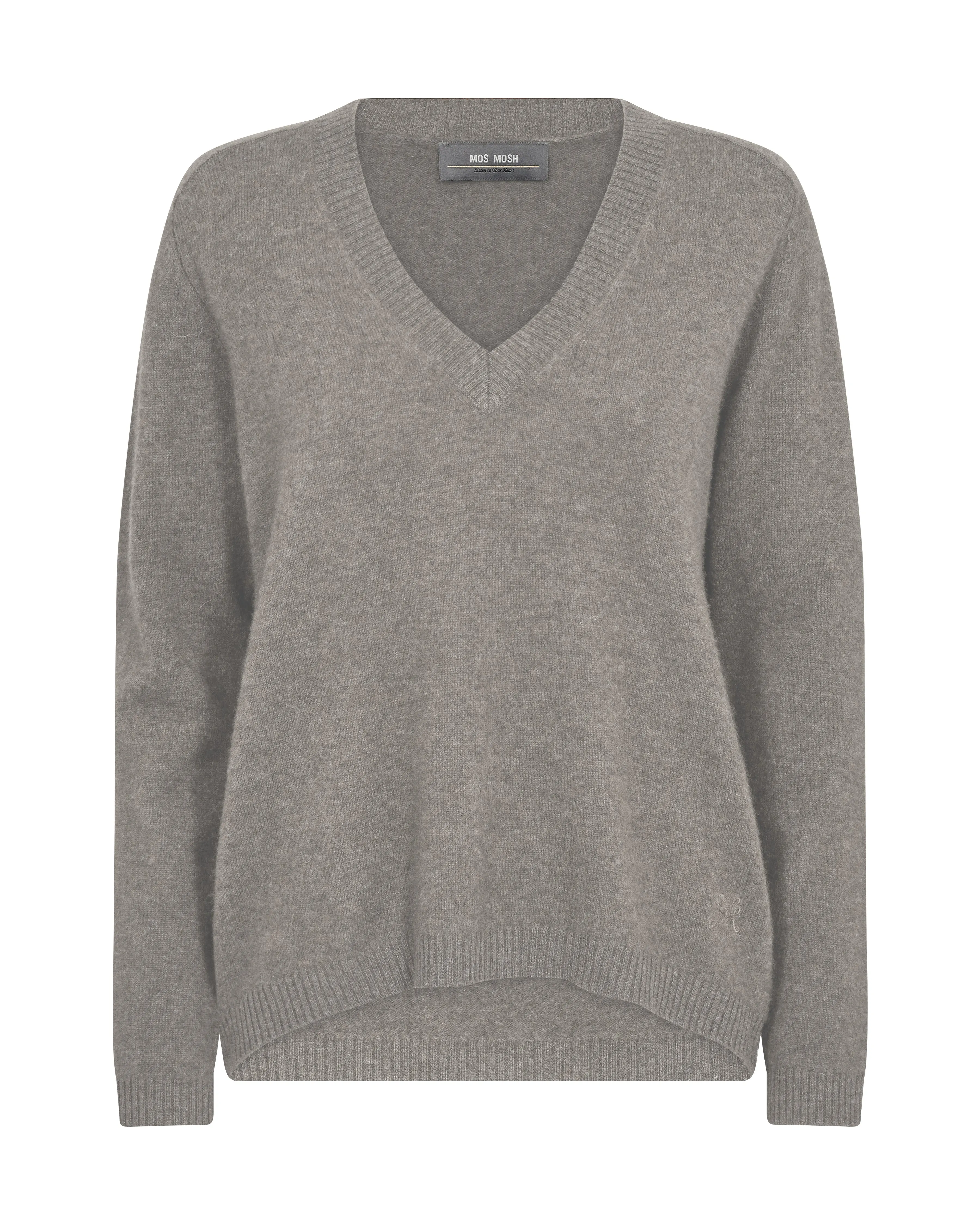 MMArlie Cashmere V-Neck Sharkskin