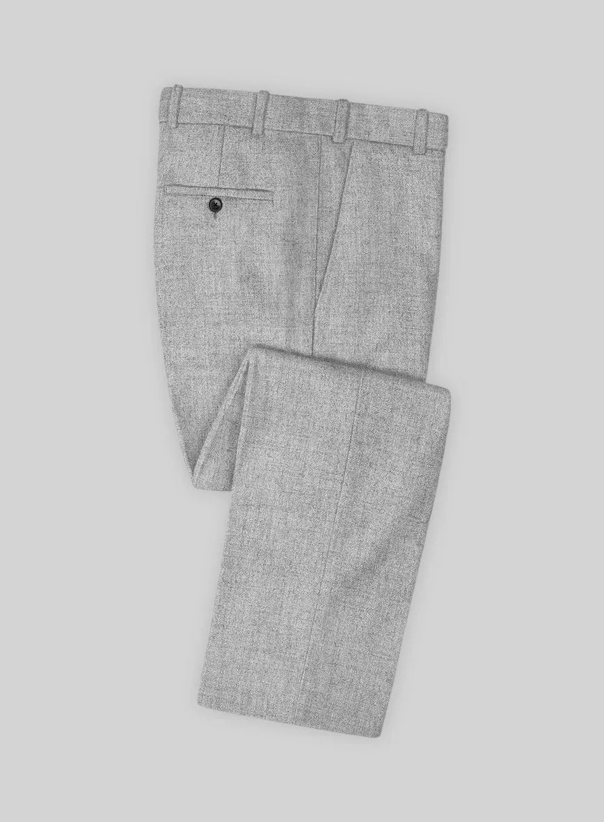 Naples Light Gray Tweed Suit