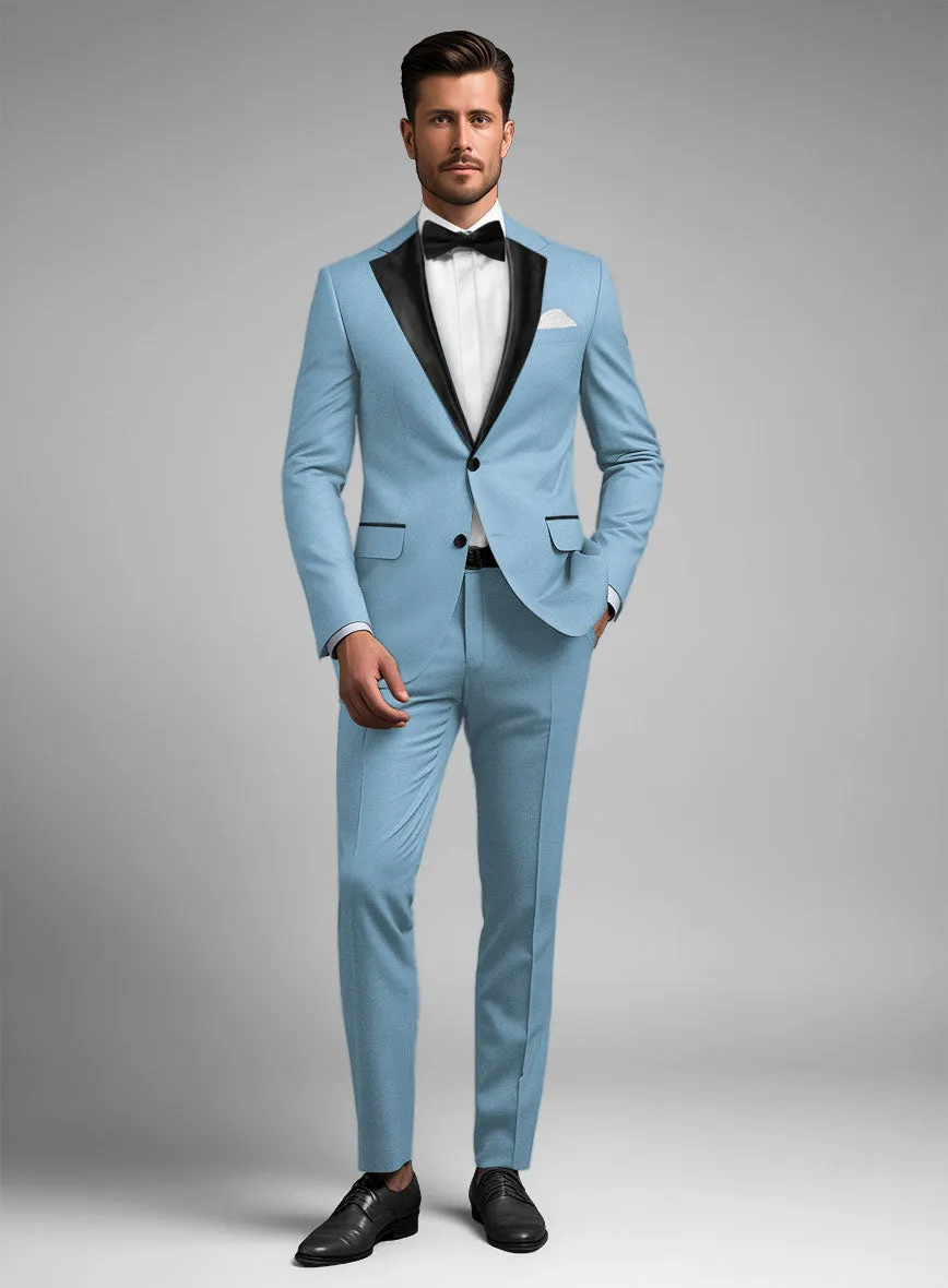 Napolean Taj Blue Wool Tuxedo Suit