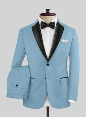 Napolean Taj Blue Wool Tuxedo Suit