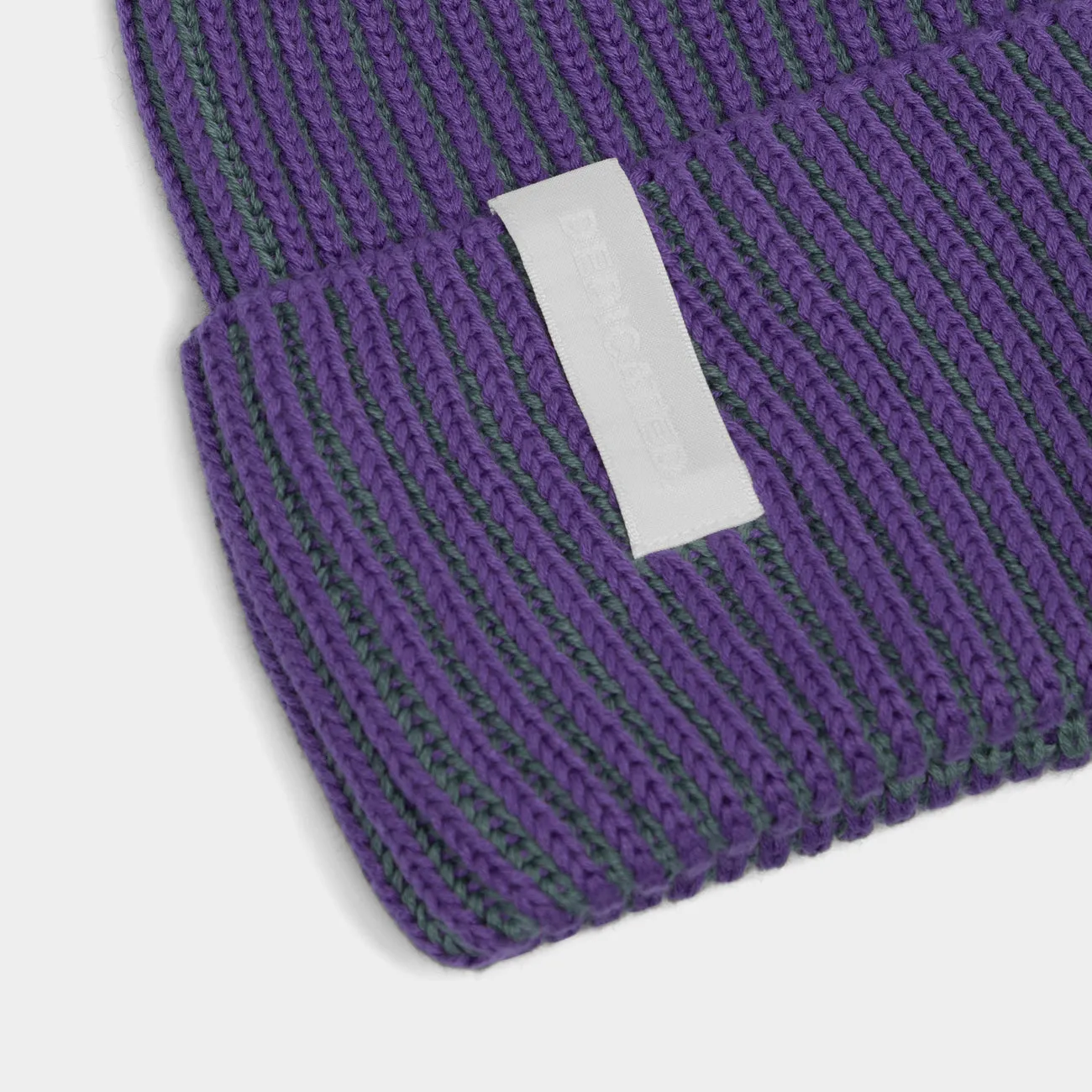 Narvik Brioche Beanie - Purple/Green