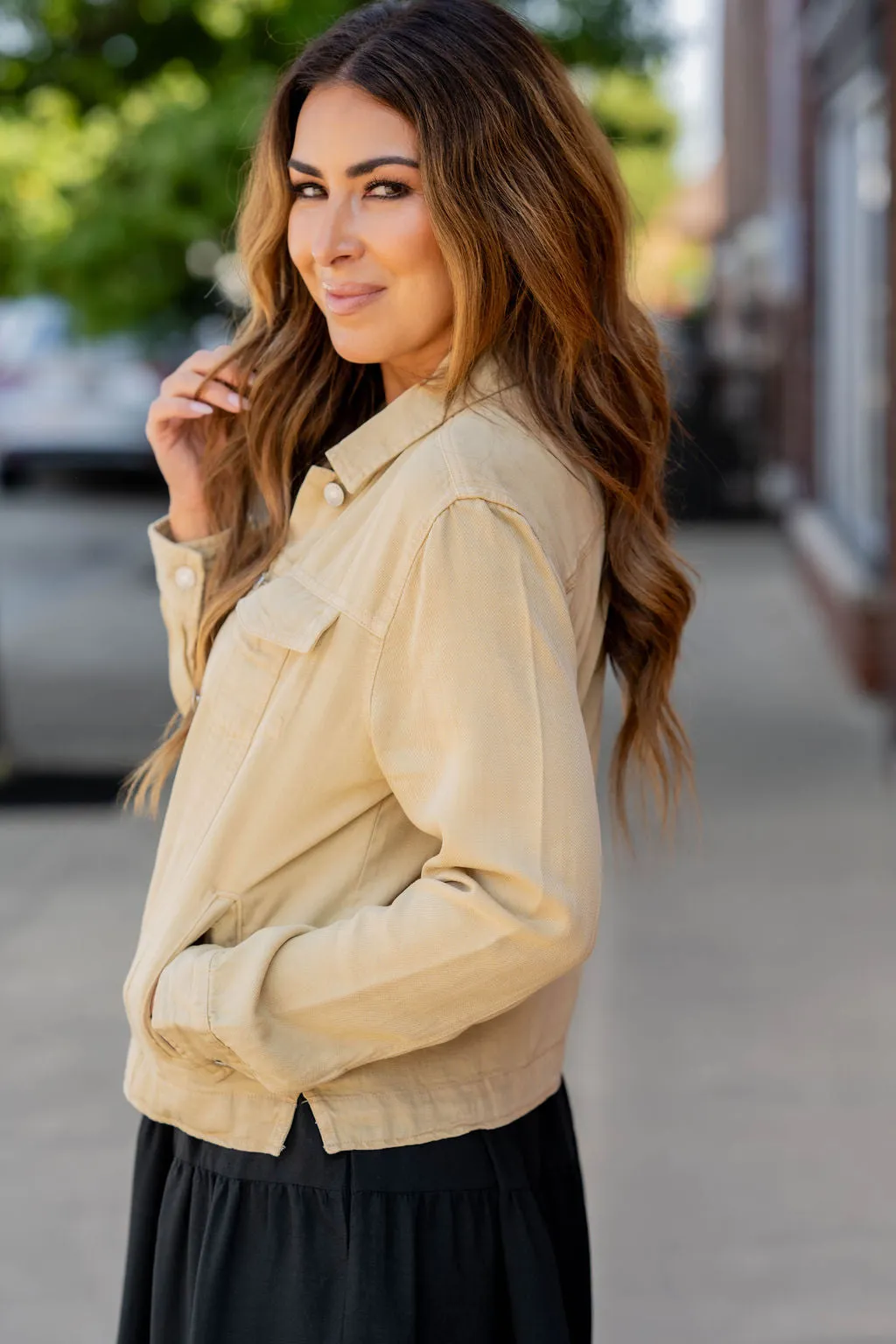 Neutral Side Slit Jacket