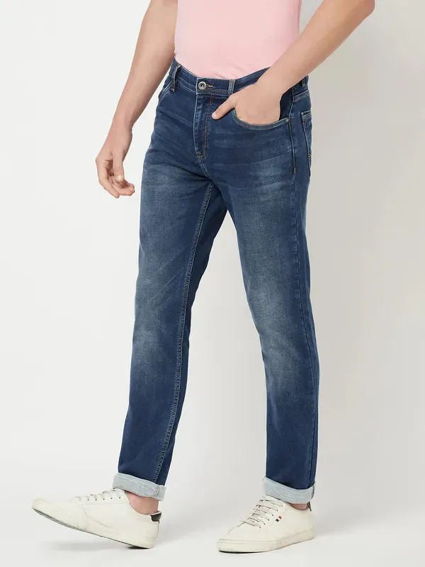 Octave Men Blue Stretchable Cotton Jeans