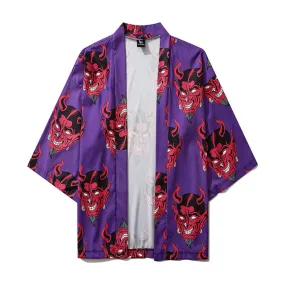 Oni Face Samurai Kimono