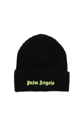 Palm Angels fluorescent logo beanie