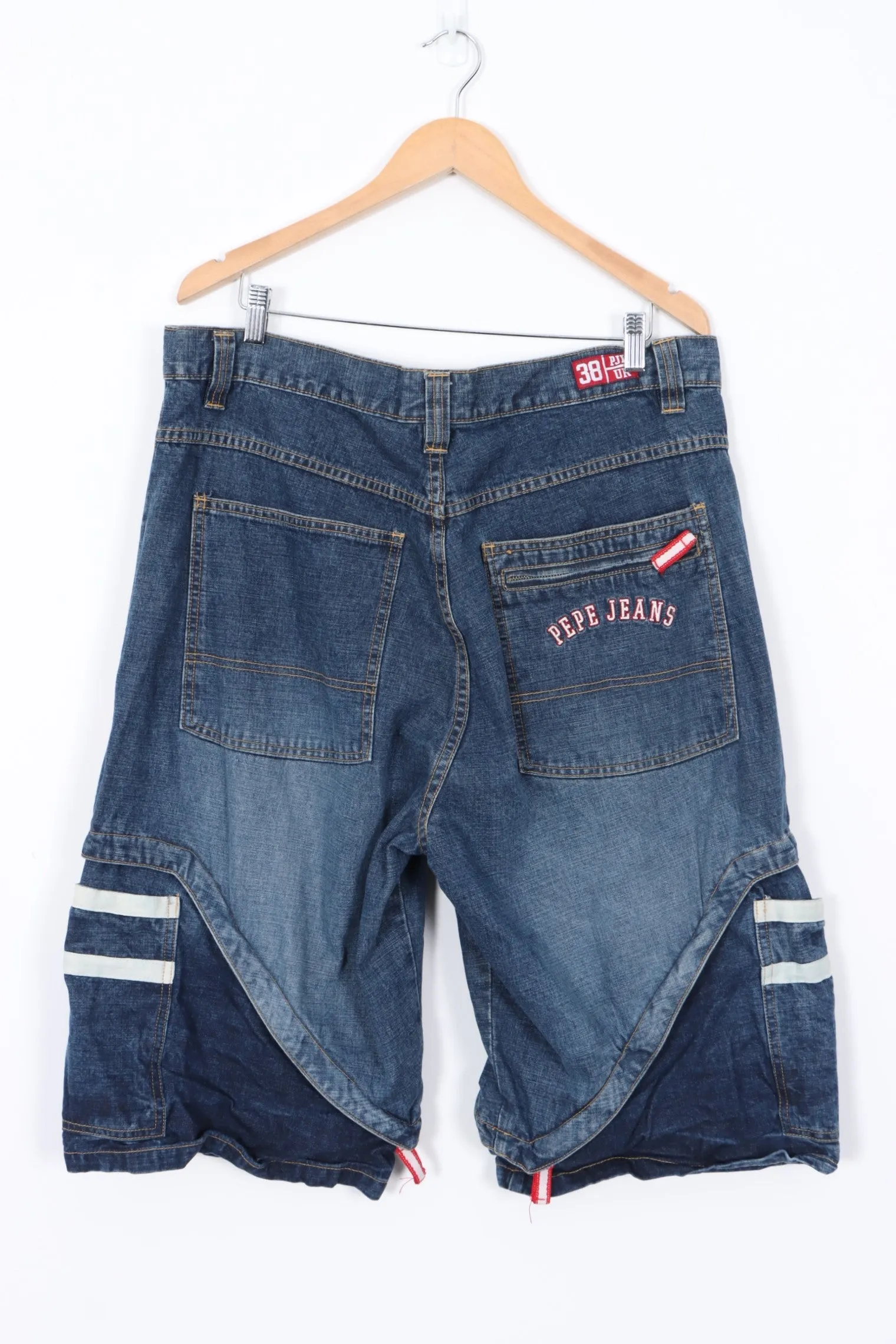 PEPE JEANS Convertible Y2K Jeans Jorts (38x33)