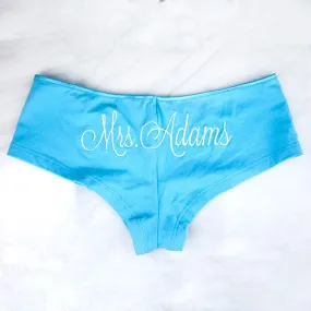 Personalized Bride Underwear