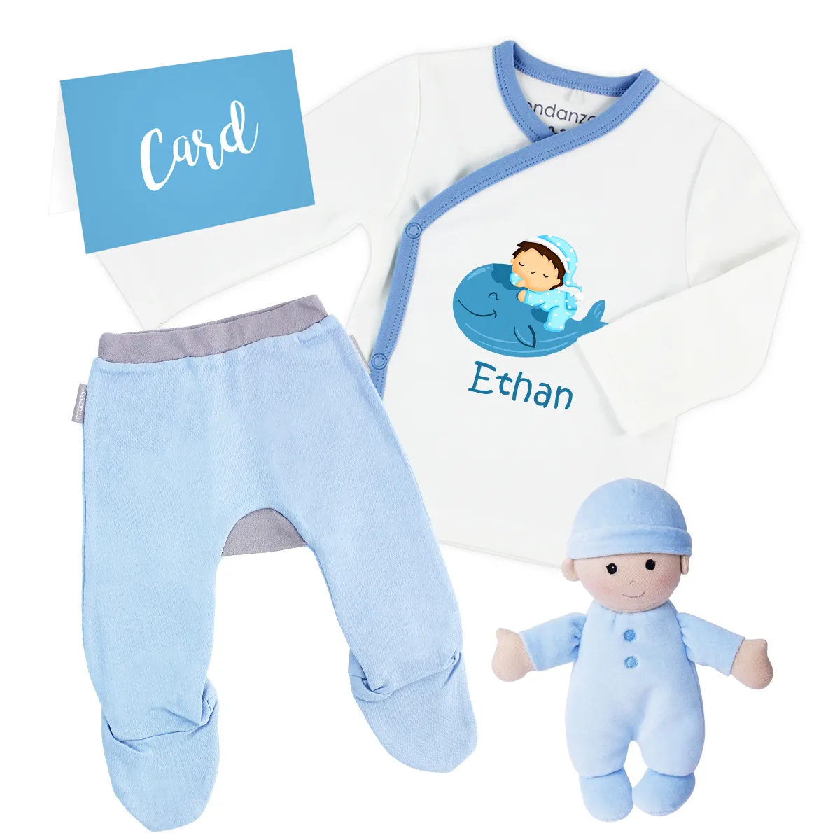 [Personalized] Endanzoo Organic Gift Box For Newborn Baby Boy