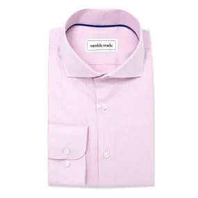 Pink Checkered Cutaway Dress Shirt | The Lei