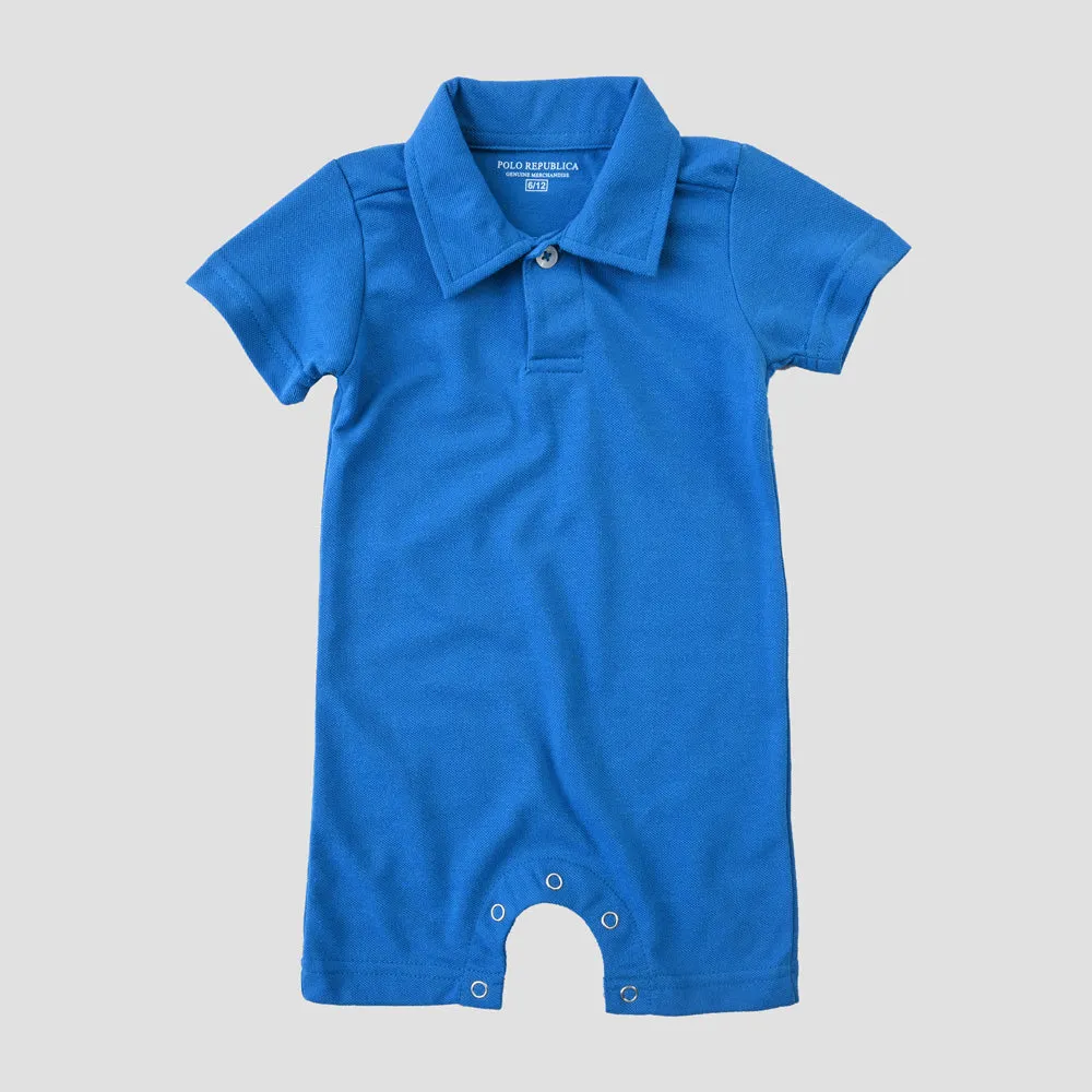 Polo Republica Essentials Short Sleeve Pique Polo Baby Romper