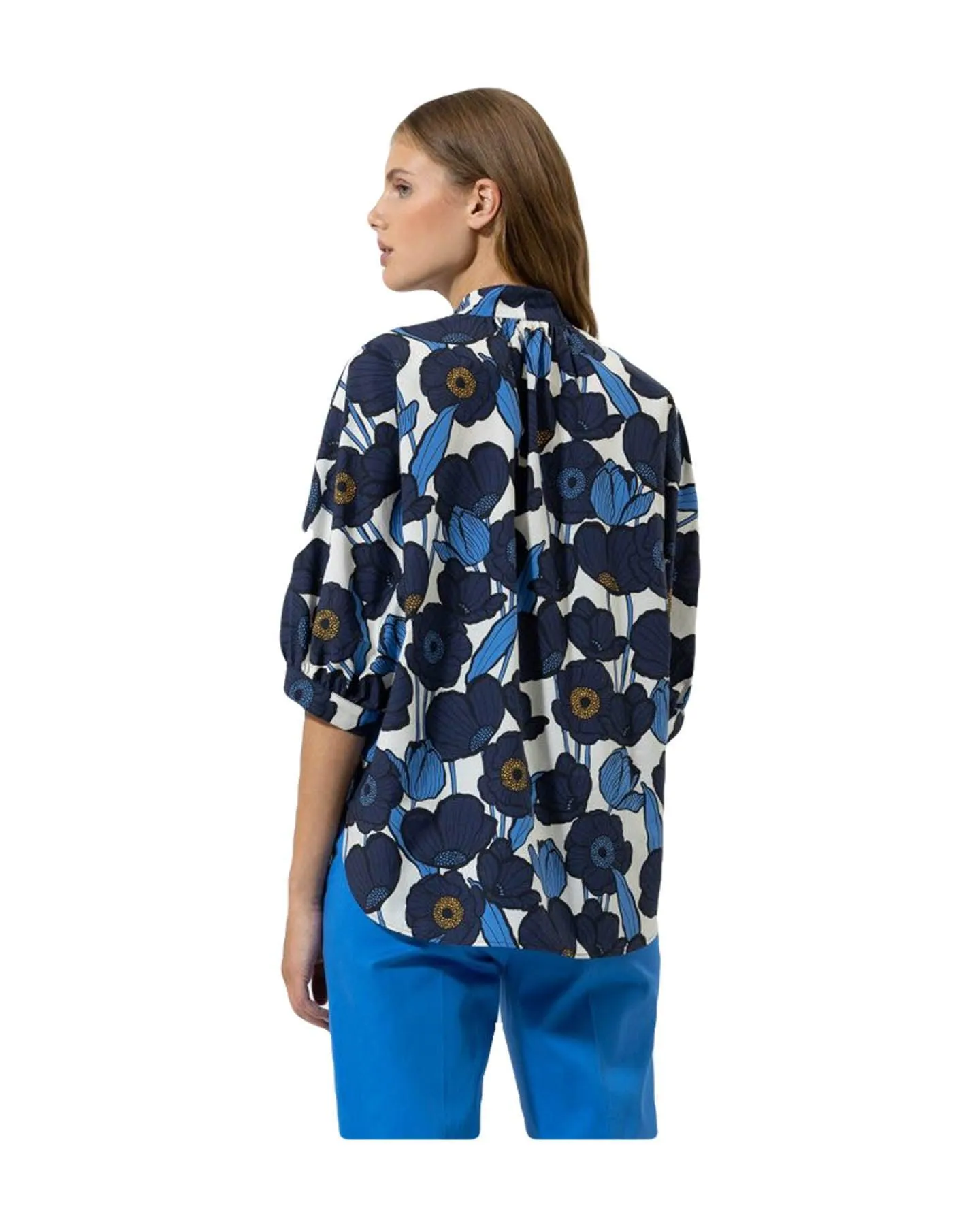 Poppy Print Kimono Blouse