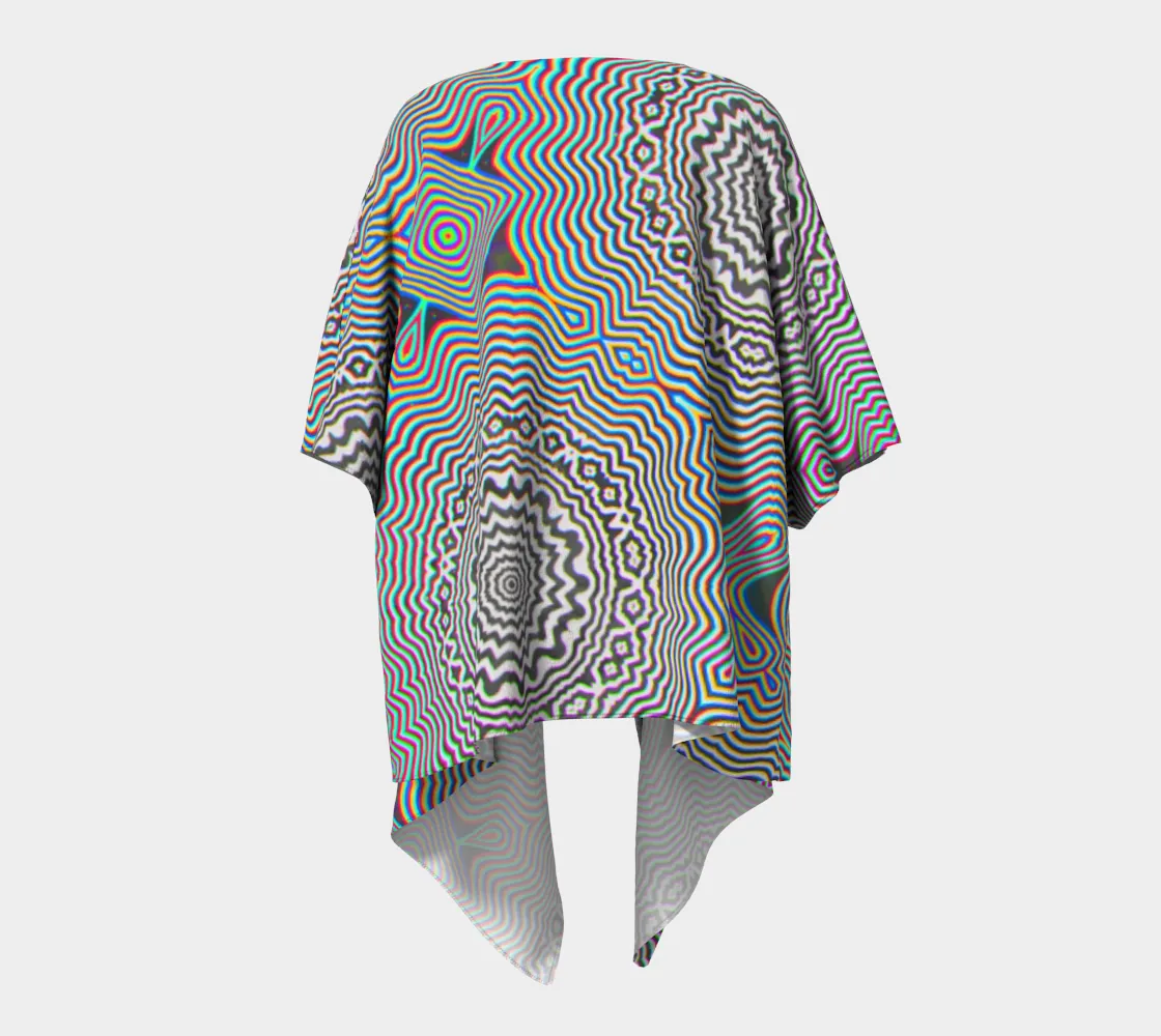 Primordial Glitch | Draped Kimono | Makroverset