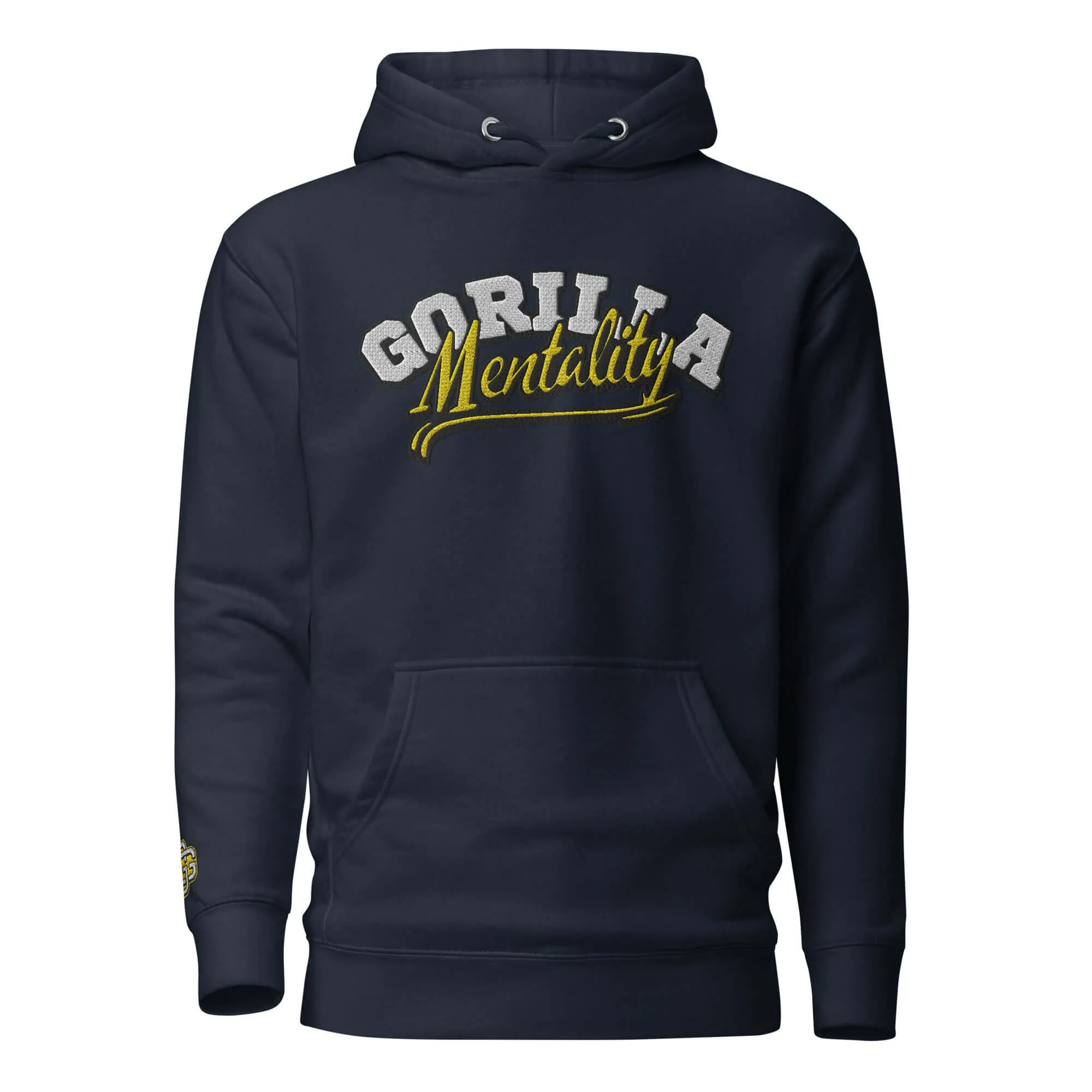 "Gorilla Mentality" Embroidered Unisex Hoodie (Color options available)