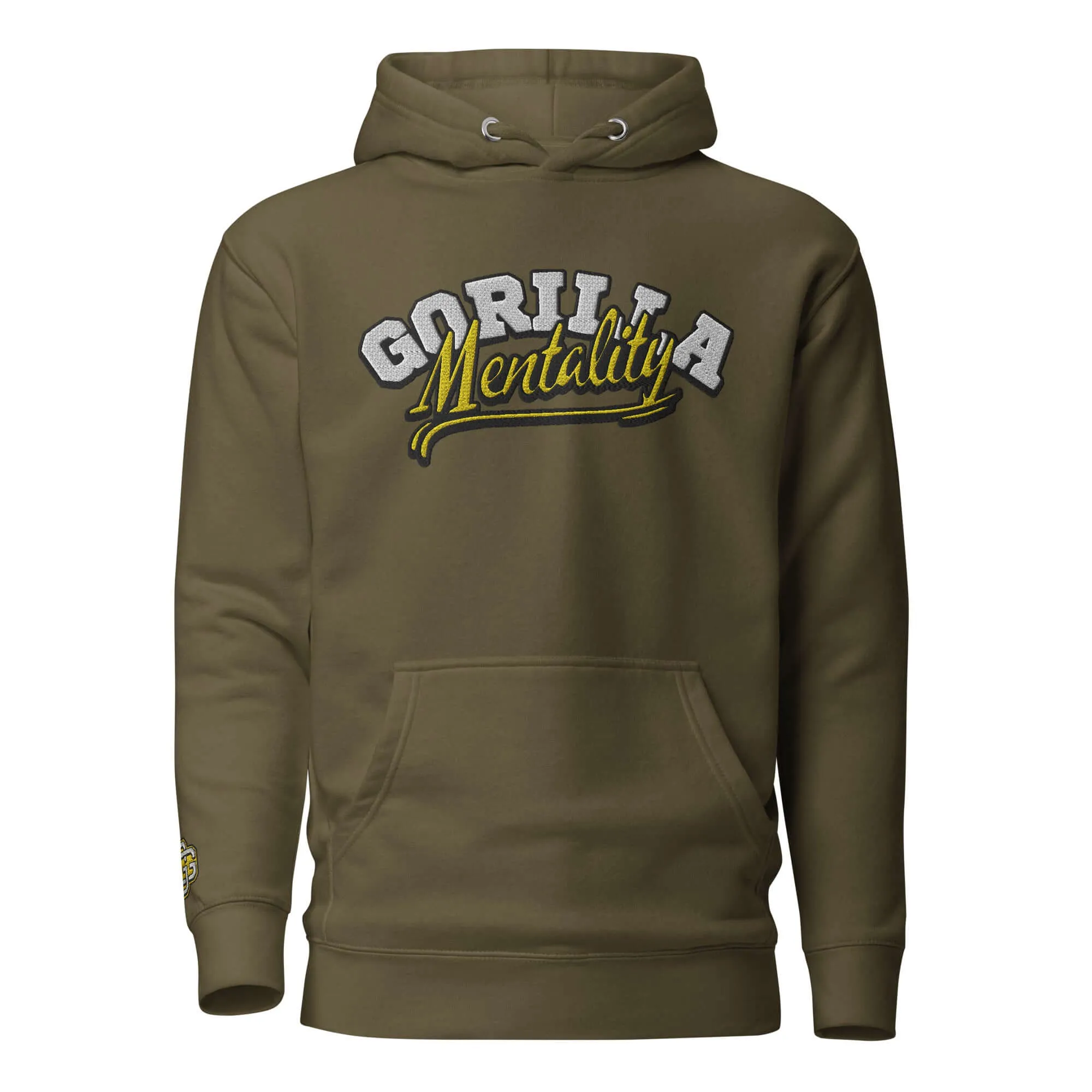 "Gorilla Mentality" Embroidered Unisex Hoodie (Color options available)