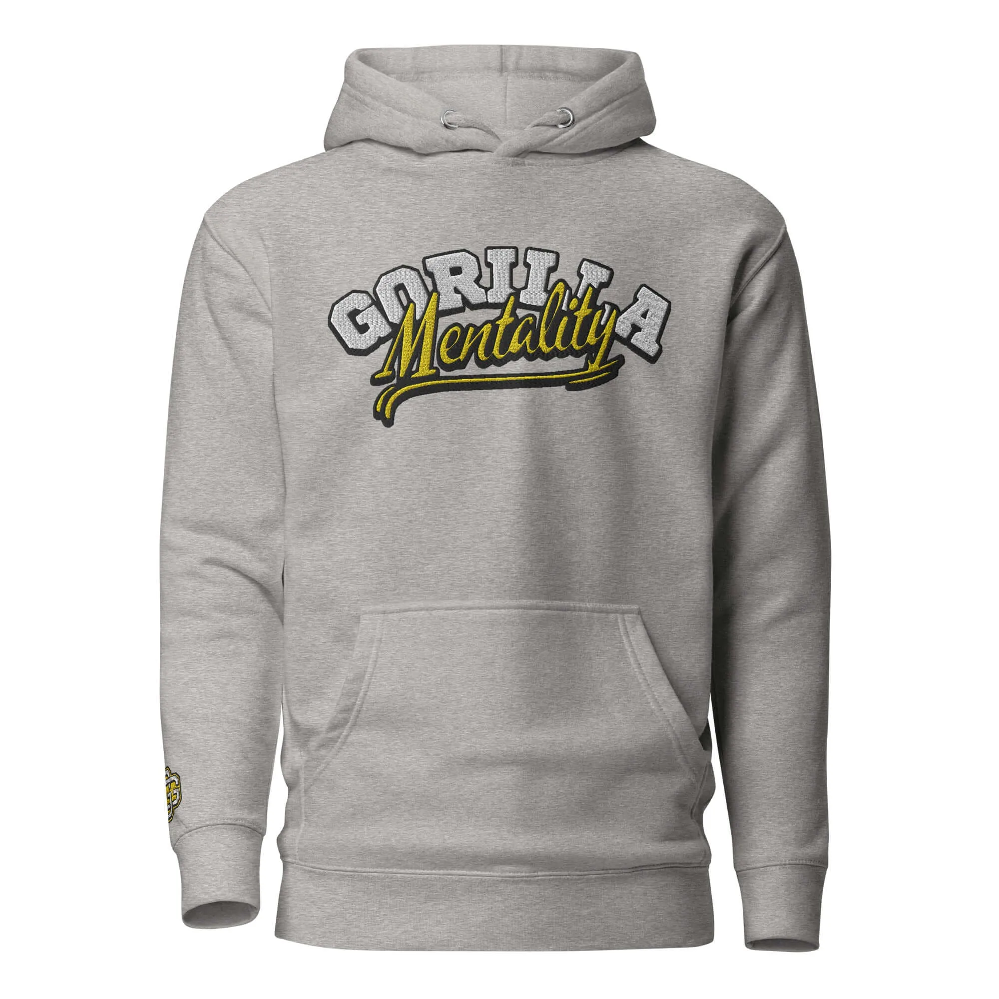 "Gorilla Mentality" Embroidered Unisex Hoodie (Color options available)