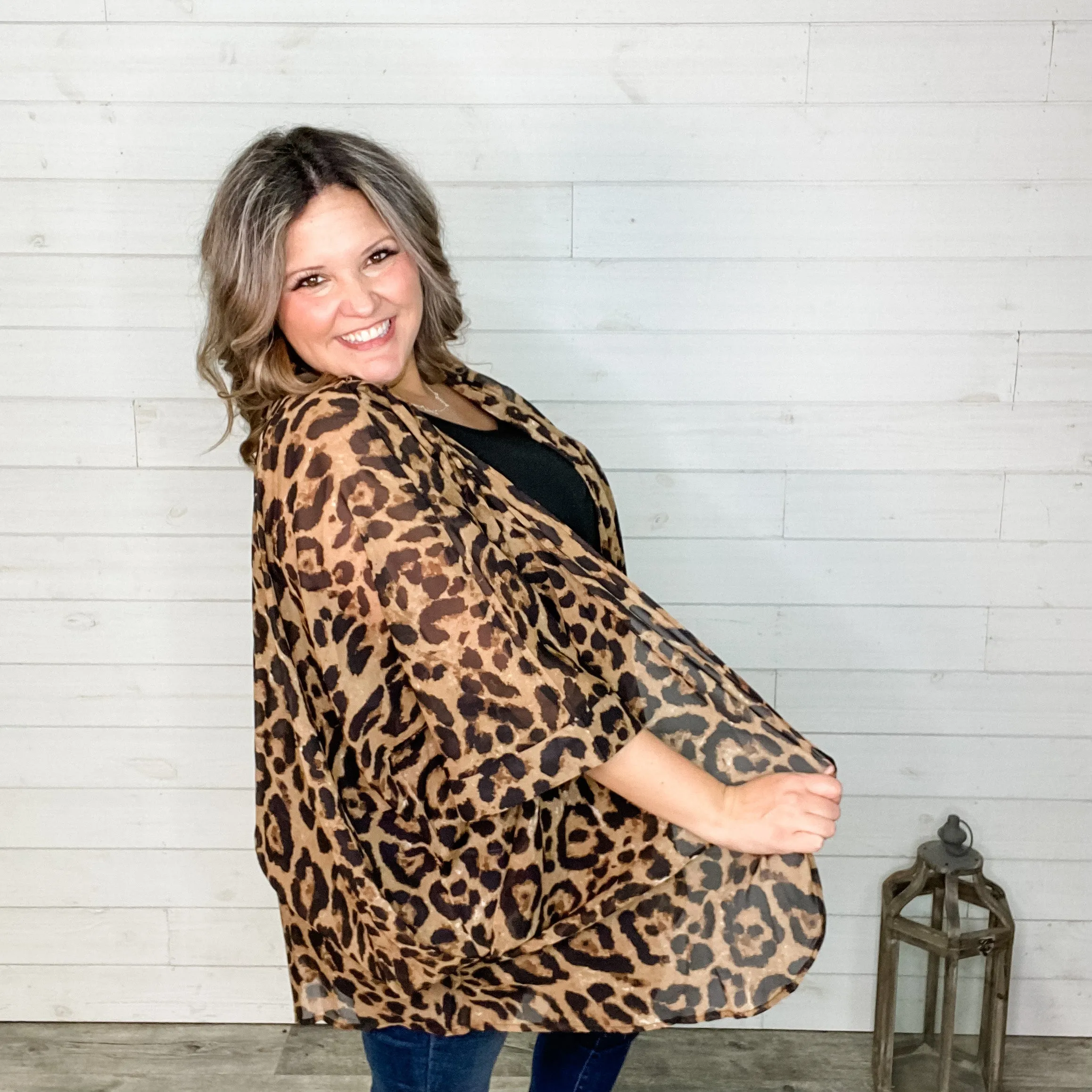 "It's A Neutral"  Animal Print Kimono