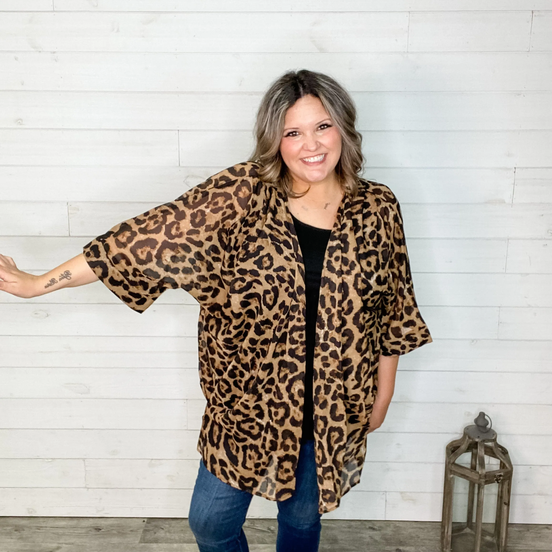 "It's A Neutral"  Animal Print Kimono