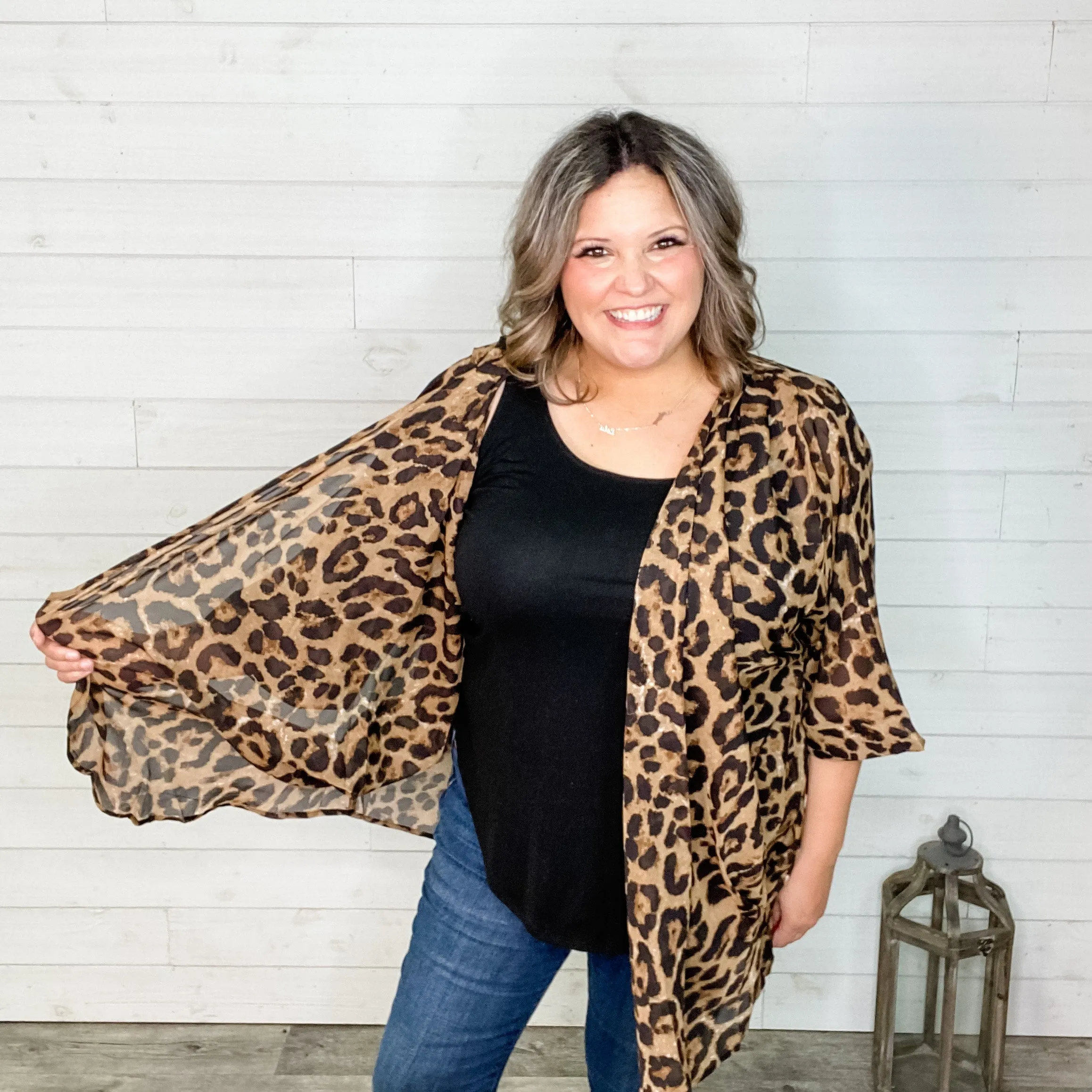 "It's A Neutral"  Animal Print Kimono