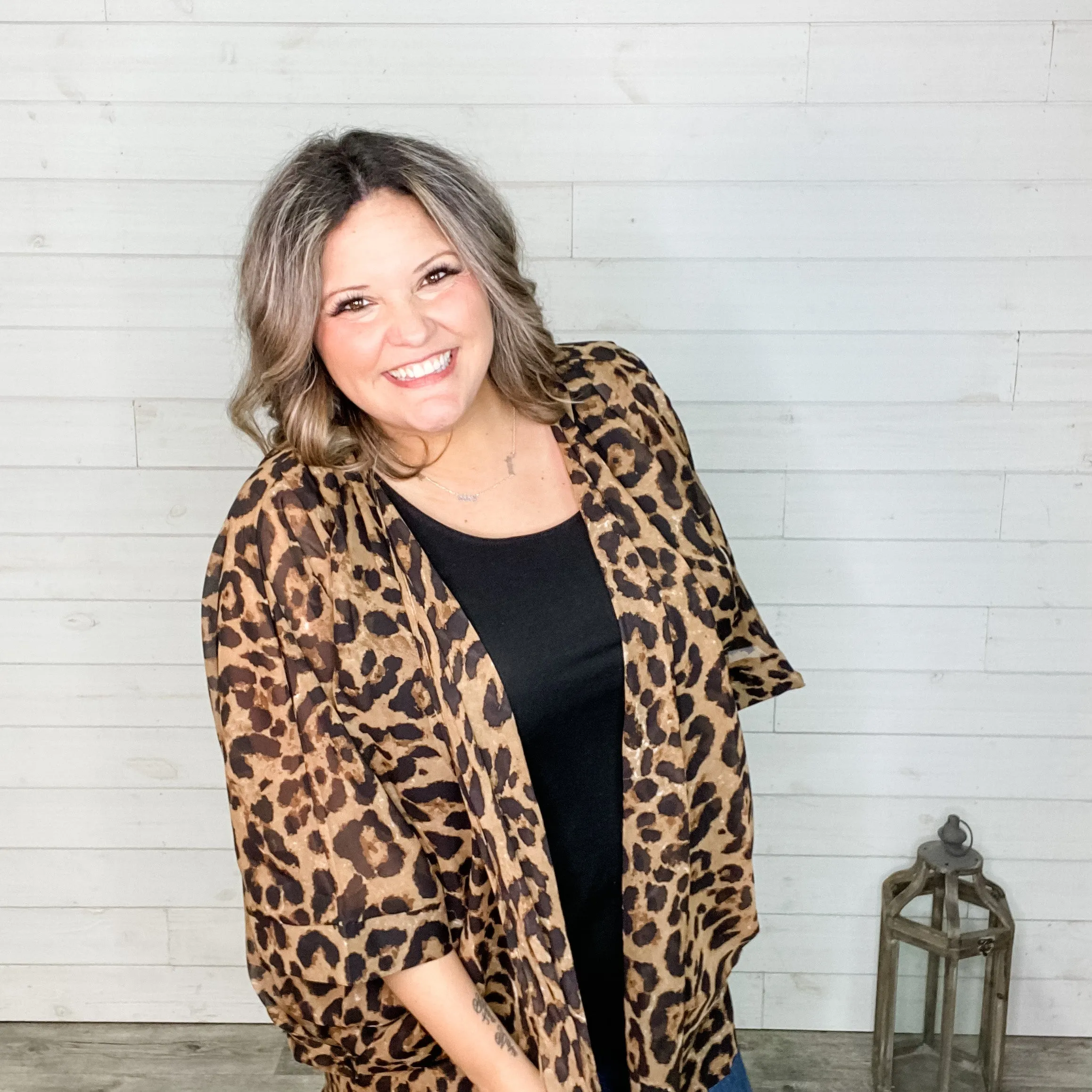 "It's A Neutral"  Animal Print Kimono