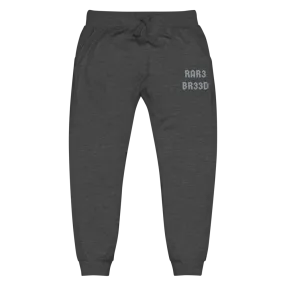 RAR3 BR33D - Grey Stitched Unisex fleece Joggers