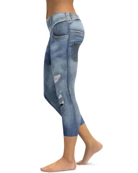 Realistic Jeans Capris