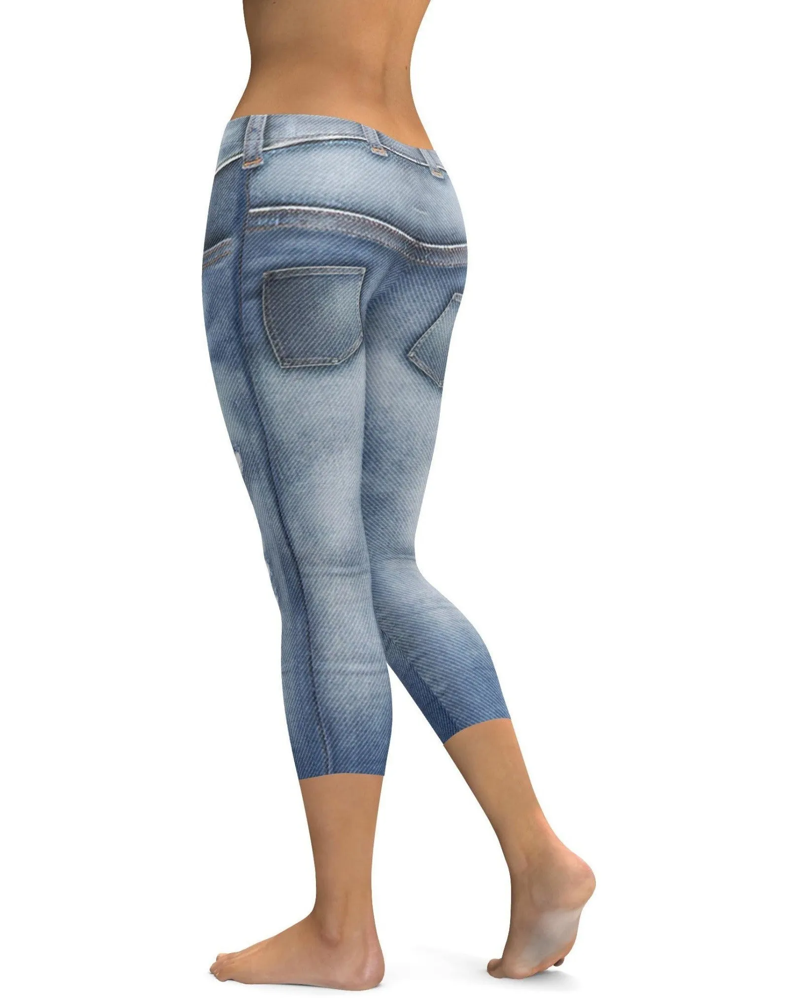 Realistic Jeans Capris