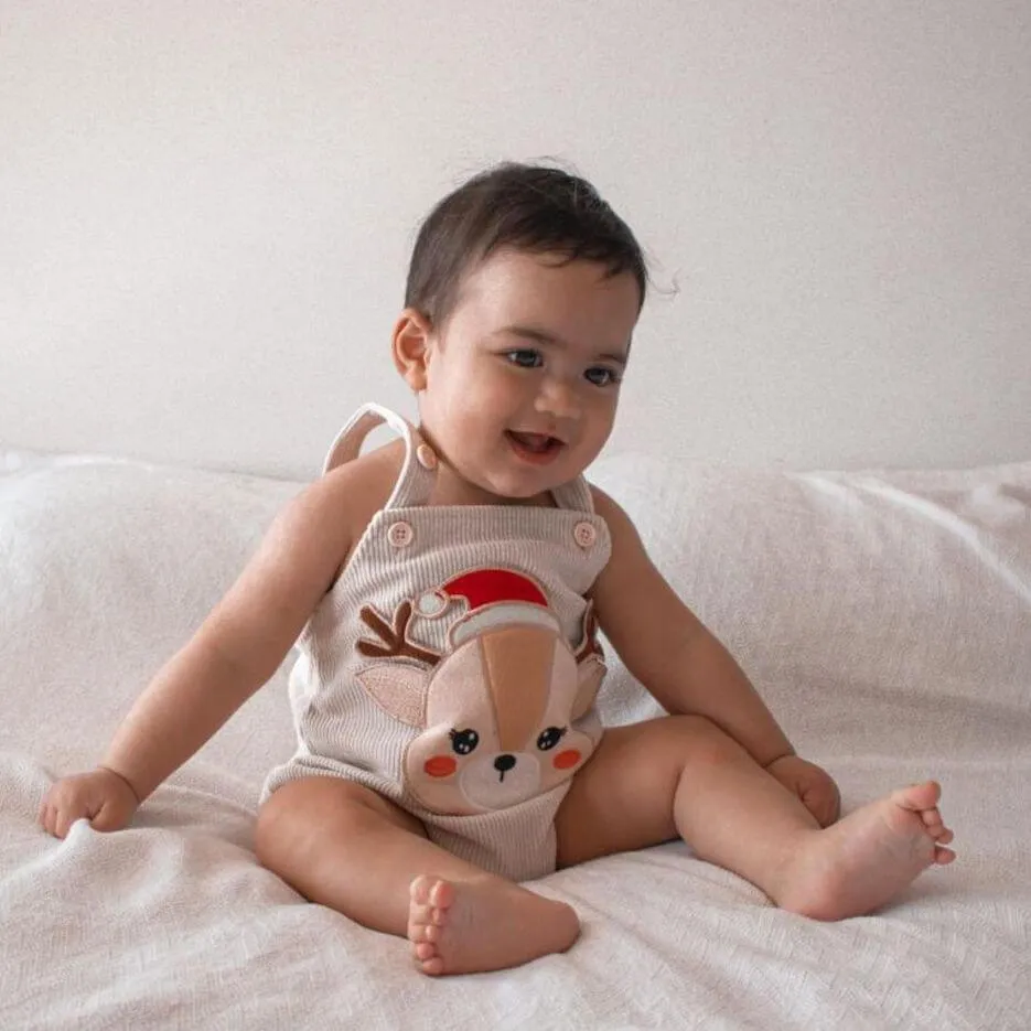 Reindeer Corduroy Romper