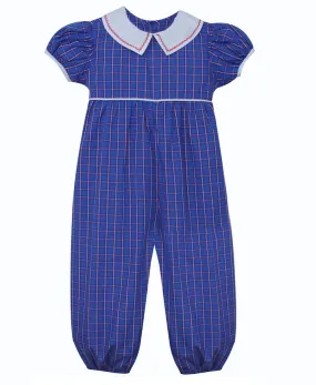 Remember Nguyen Blue Plaid Kate Romper 714GR24 5106