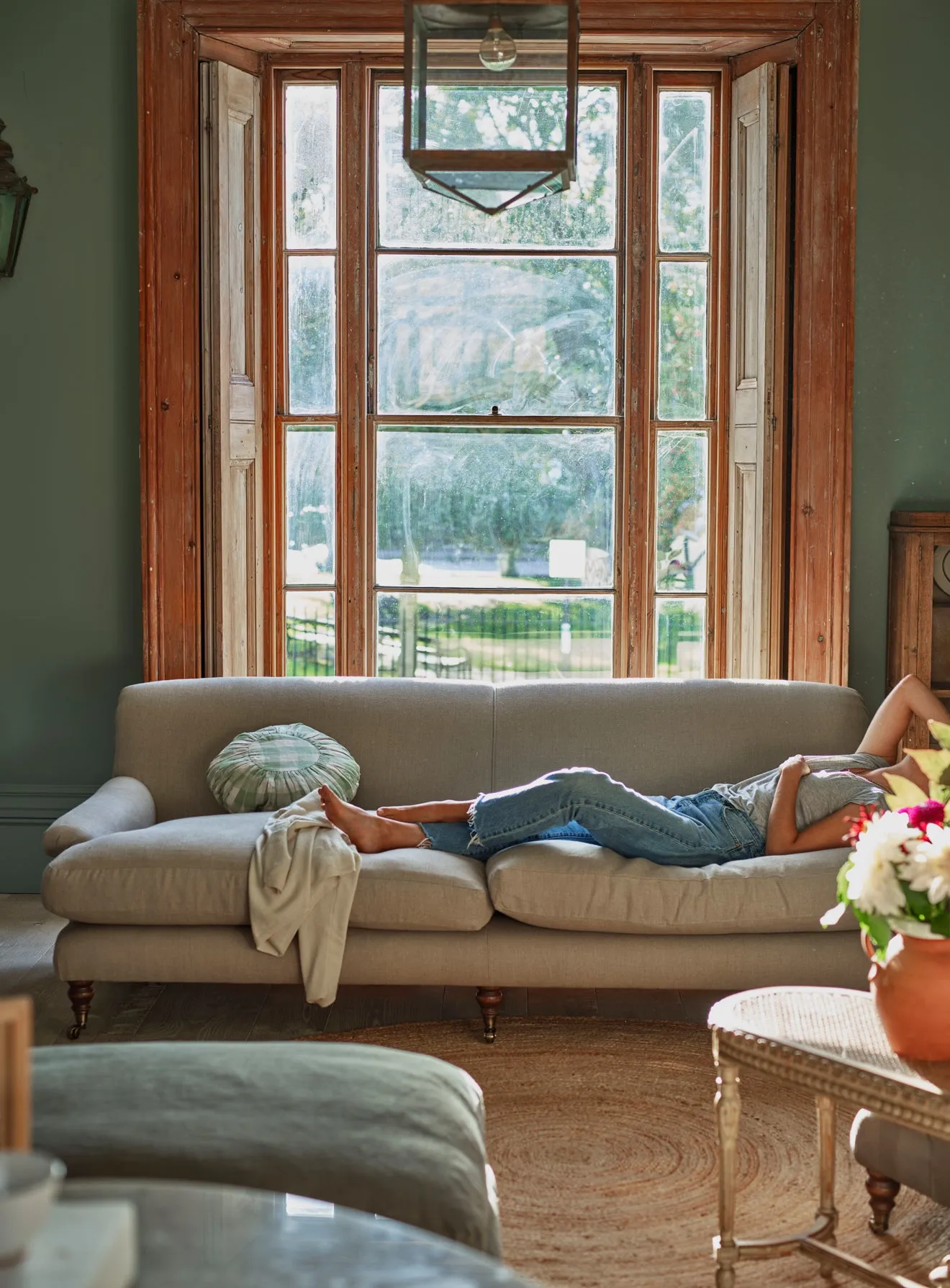 Remy Sofa, Three Seater, Flax Linen