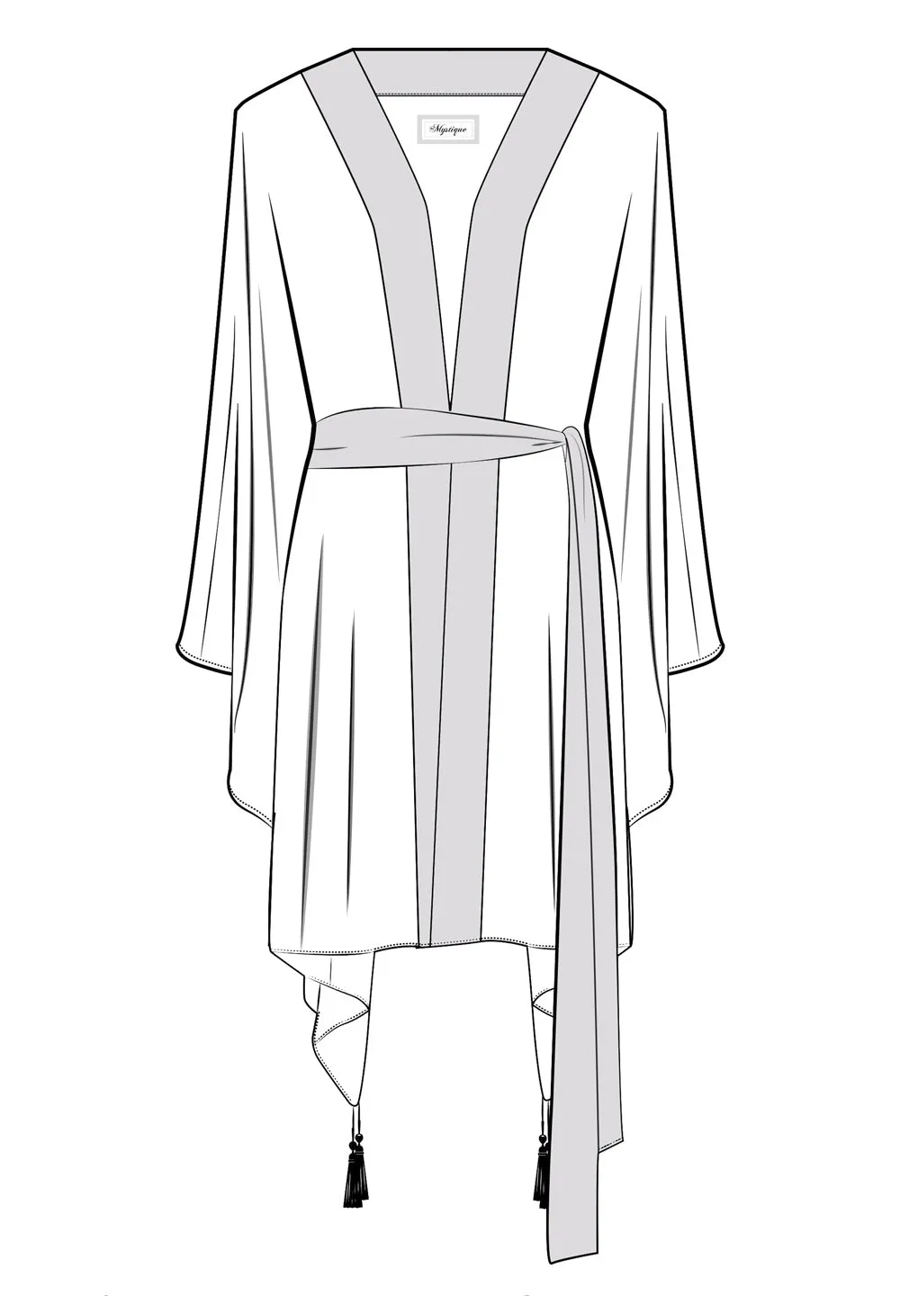 Safari - Grey Leo Kimono (Light Taupe)