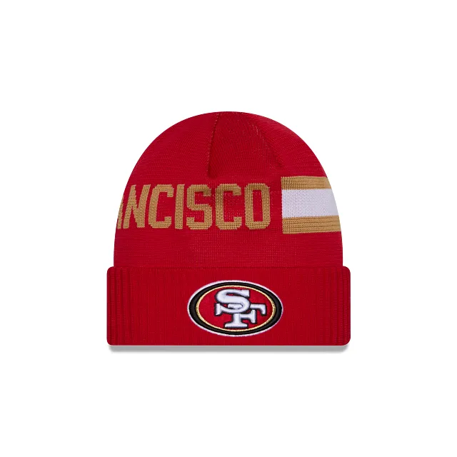 San Francisco 49ers NFL New Era Men's Red 2024 Sideline Tech Knit Hat