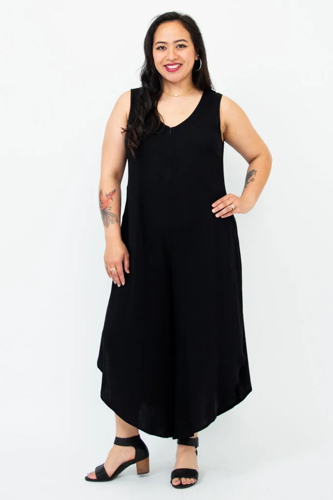 Sanito Jumpsuit, Black, Bamboo