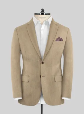 Scabal Cosmopolitan Pinstripe Beige Wool Jacket