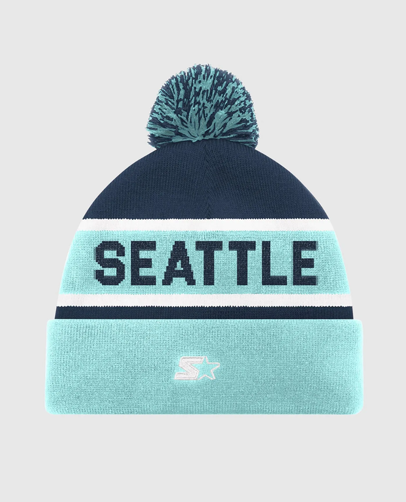 Seattle Kraken Pom Beanie