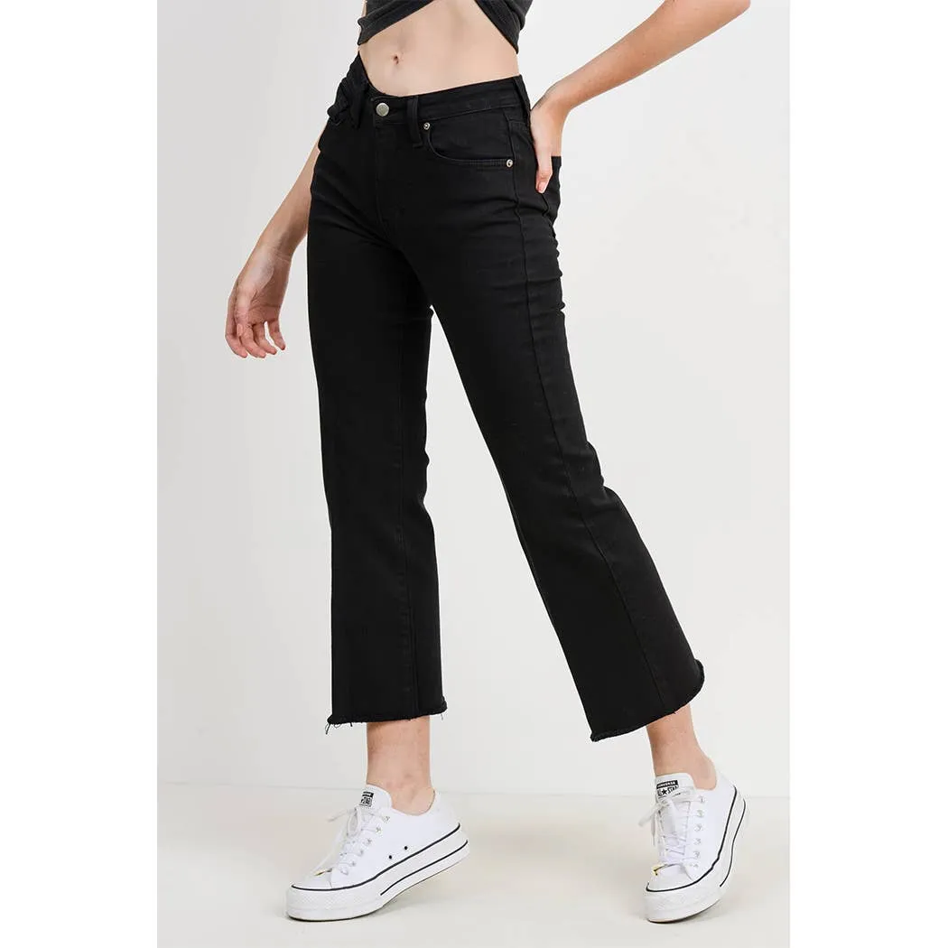 Sicily Scissor Cut Jeans in Black