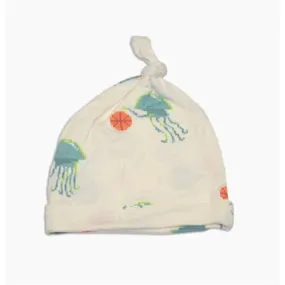 Silkberry Baby Bamboo Knot Hat (Pixel Jelly Print)