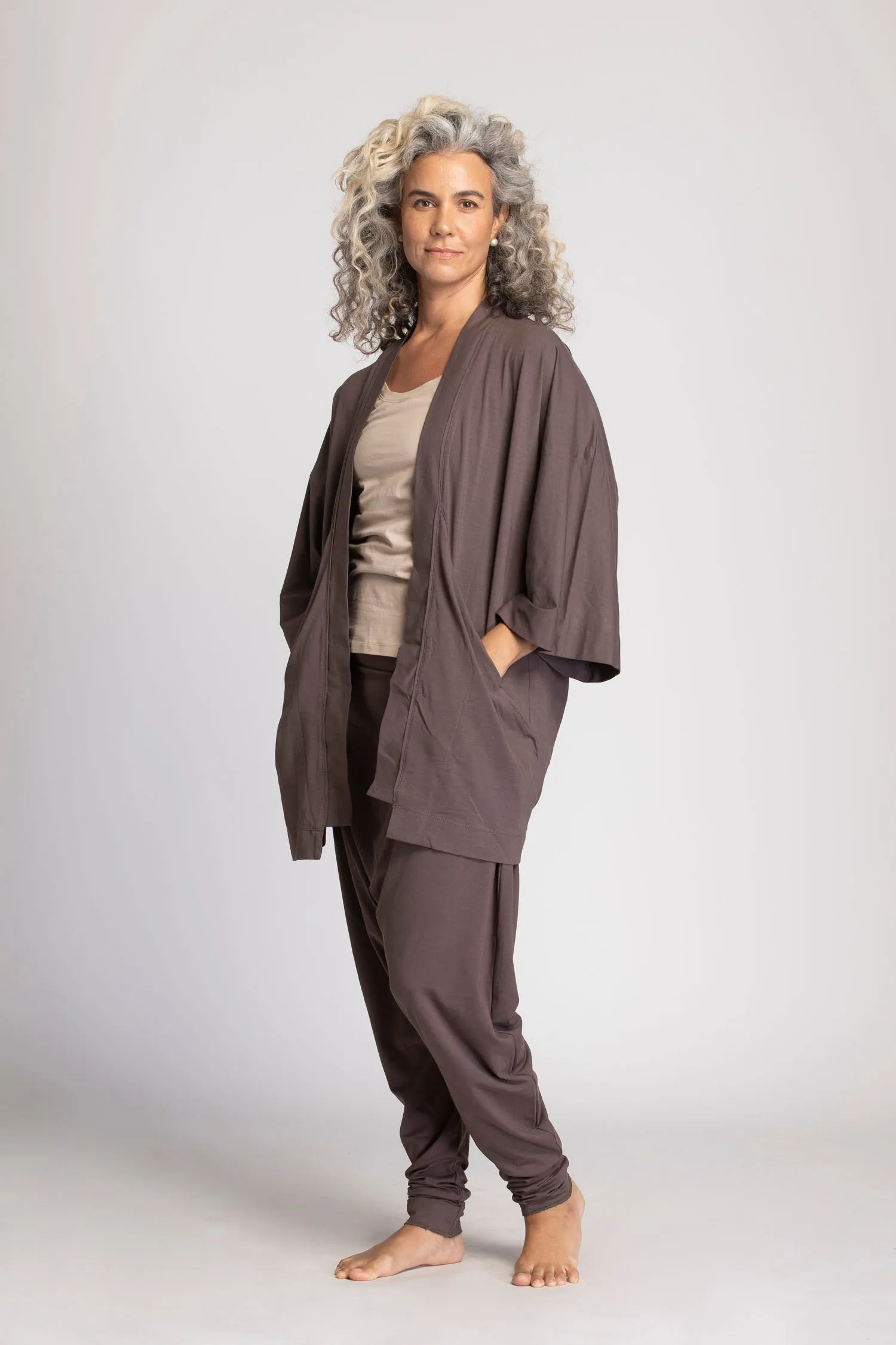 Soft Modal Lounge Kimono Cardigan