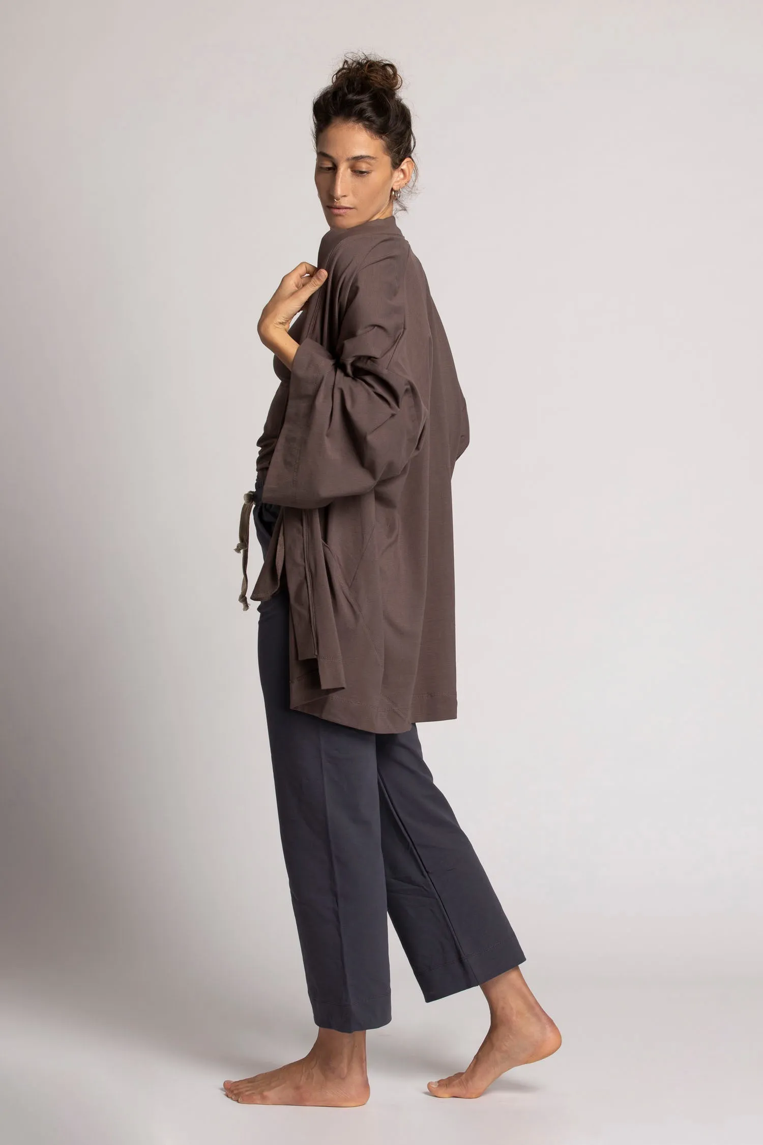 Soft Modal Lounge Kimono Cardigan